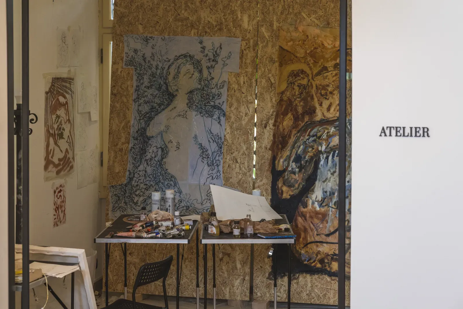 Malik Thomas Jalil's atelier at La Serena, Forte dei Marmi